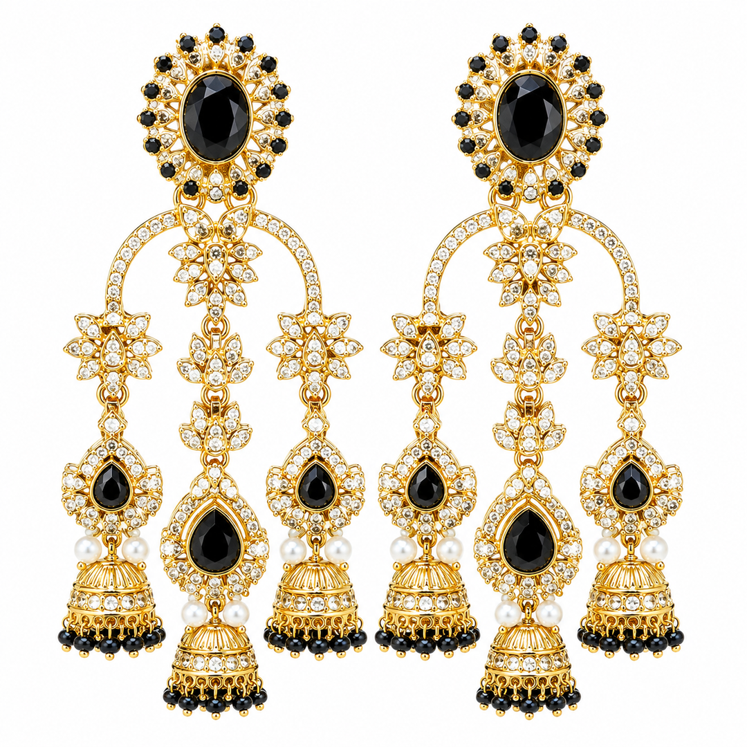 Black Traditional Earrings