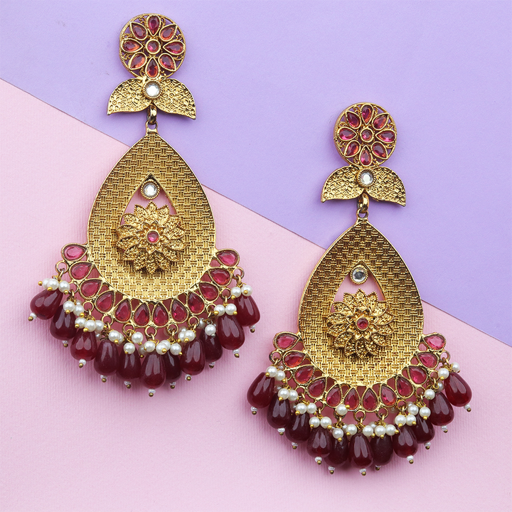 Long Brass Earring P1100