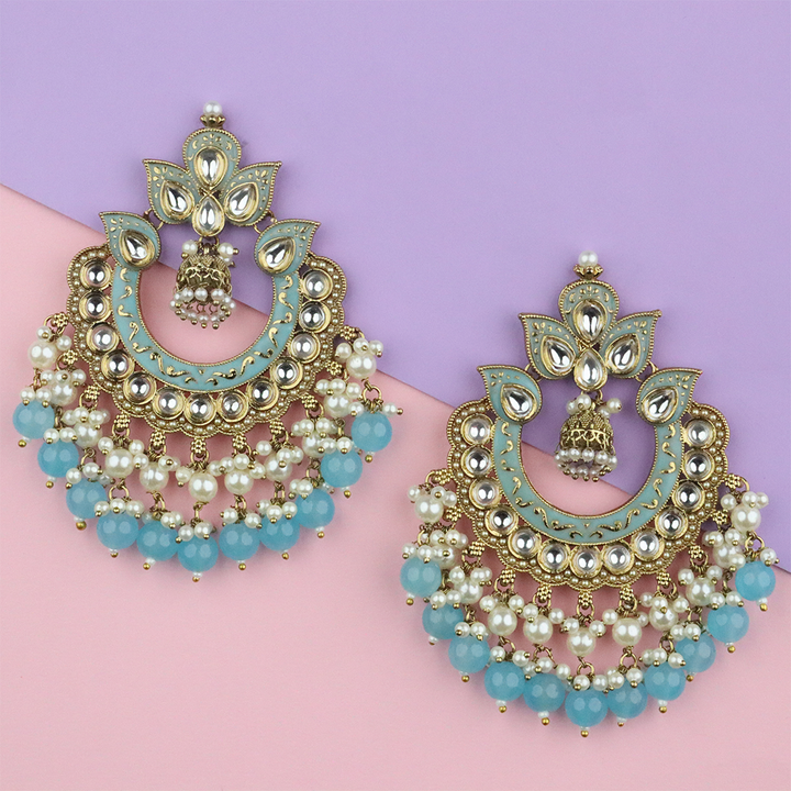 Long Brass Earring P4412