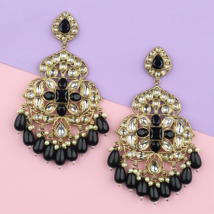 Long Brass Earring P4348