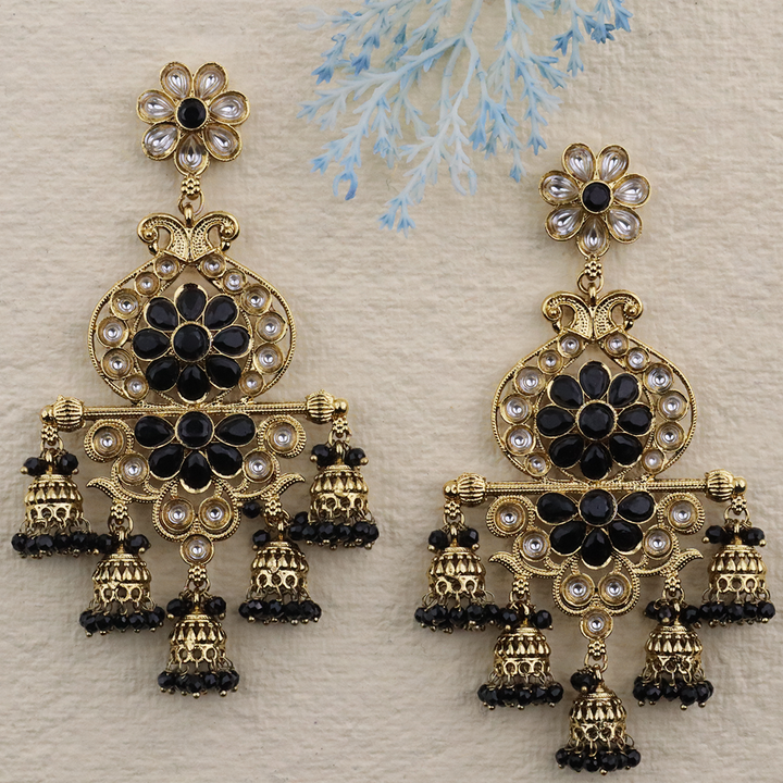 Long Brass Earring P4388