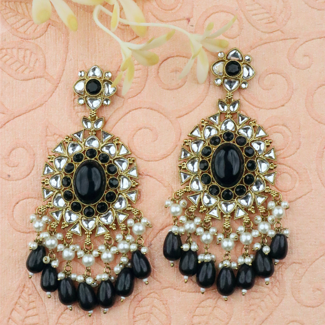 Long Brass Earring P4364