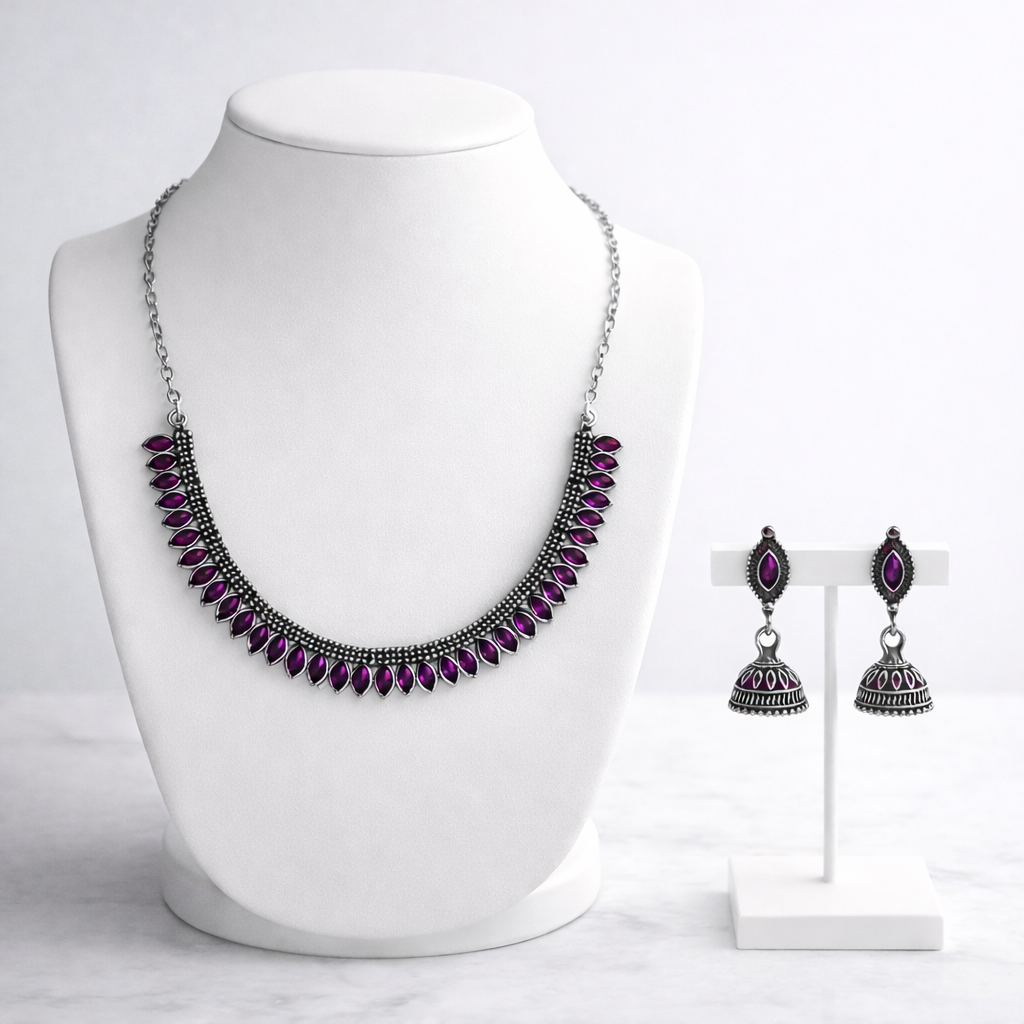 Elegant Stone Necklace Set