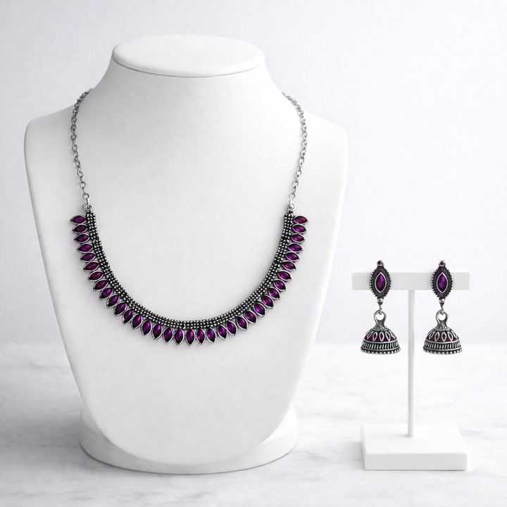 Elegant Stone Necklace Set