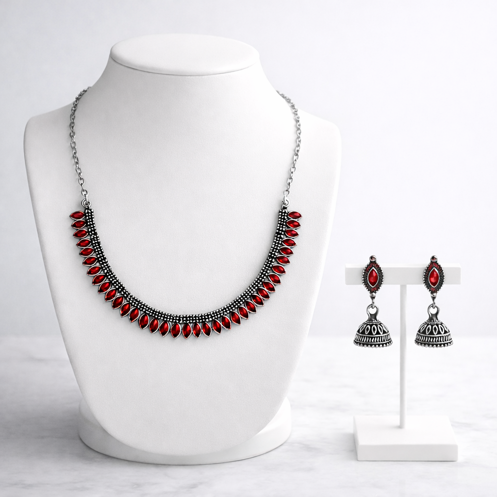 Elegant Stone Necklace Set