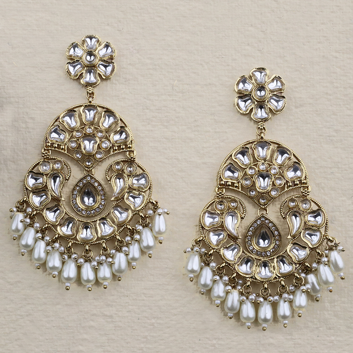 Long Brass Earring P4339