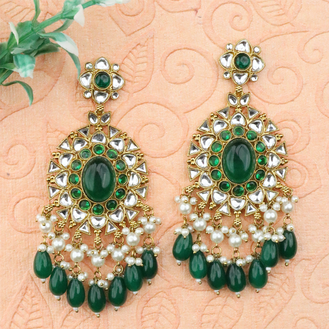 Long Brass Earring P4364