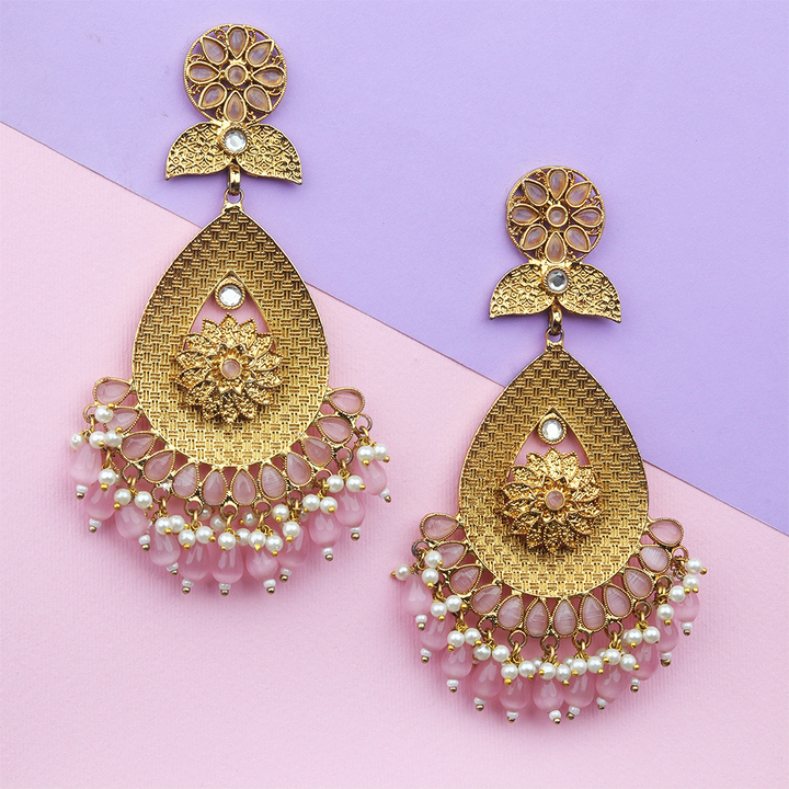 Long Brass Earring P1100