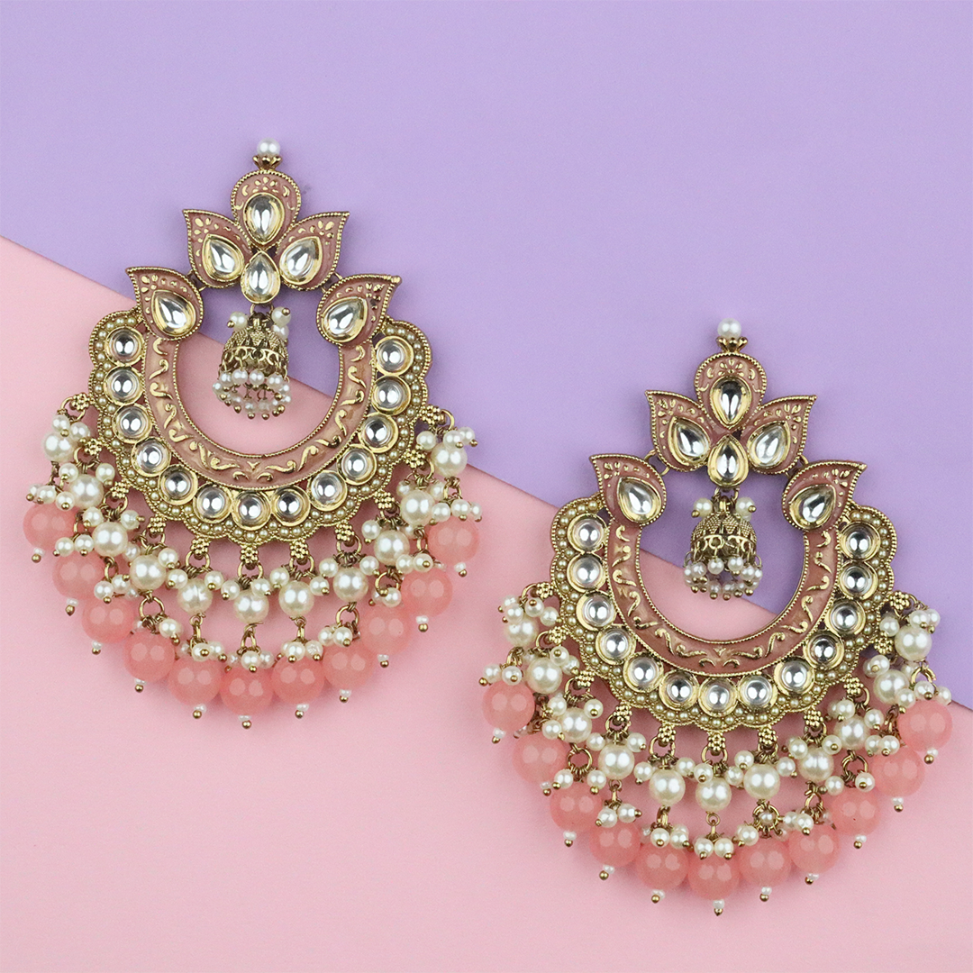 Long Brass Earring P4412