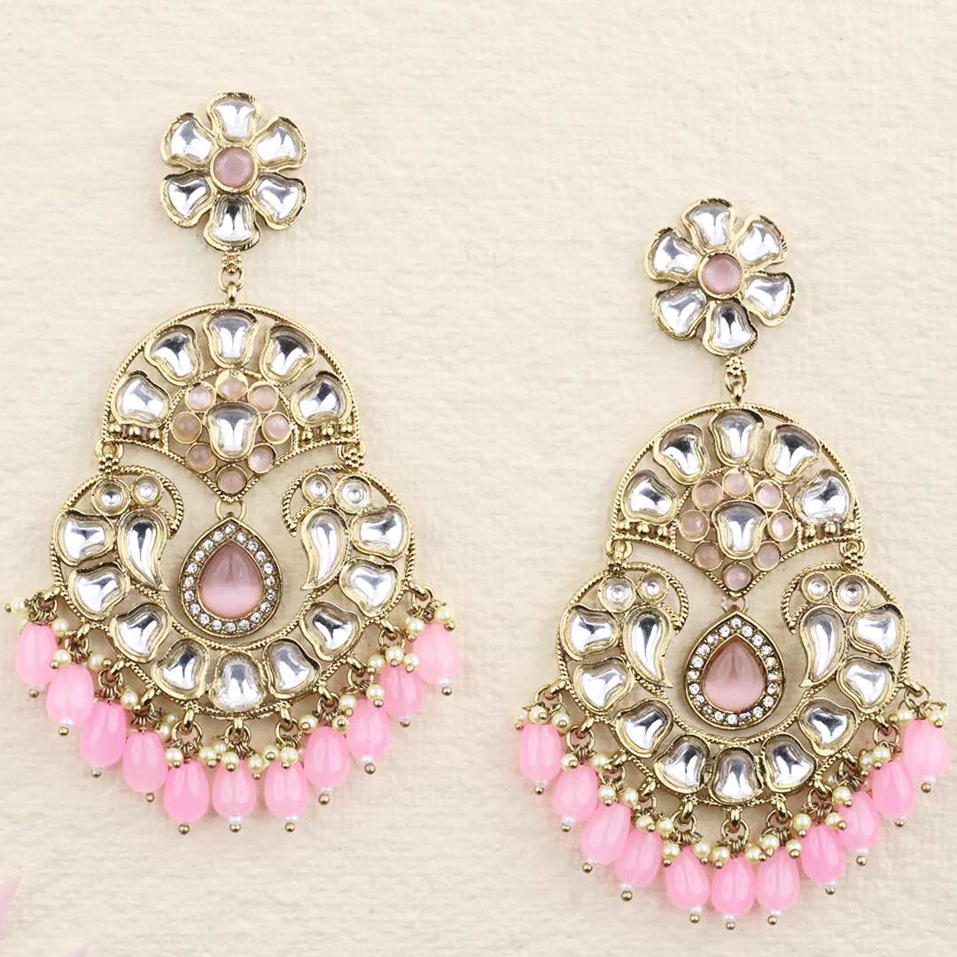 Long Brass Earring P4339