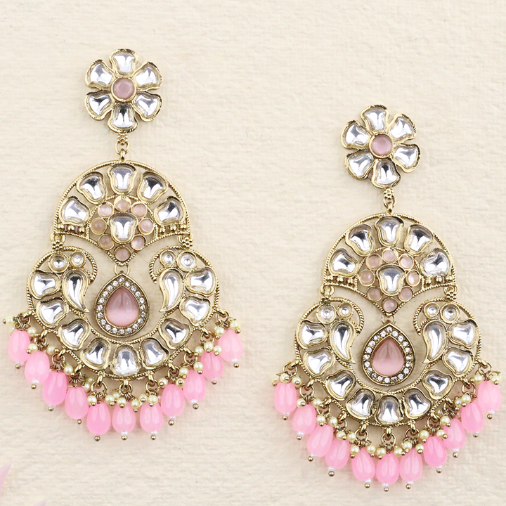 Long Brass Earring P4339