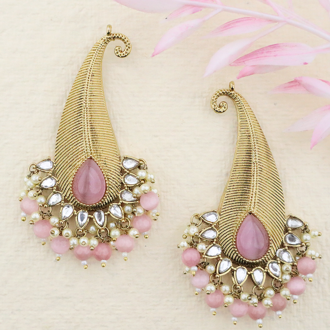 Long Brass Earring P4304