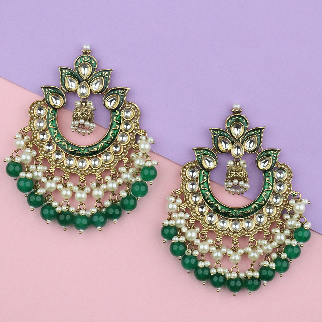 Long Brass Earring P4412