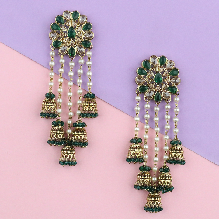 Long Brass Earring P0001