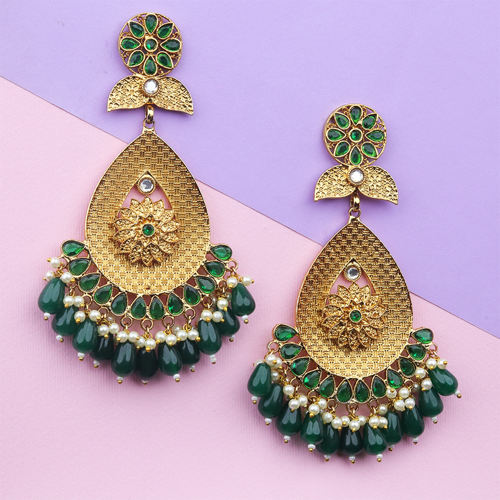 Long Brass Earring P1100