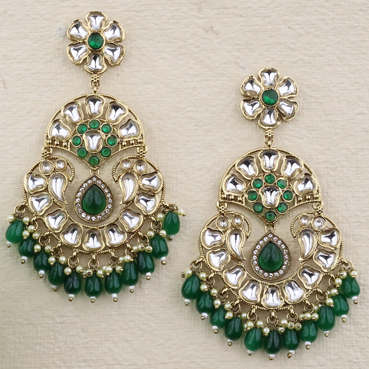 Long Brass Earring P4339