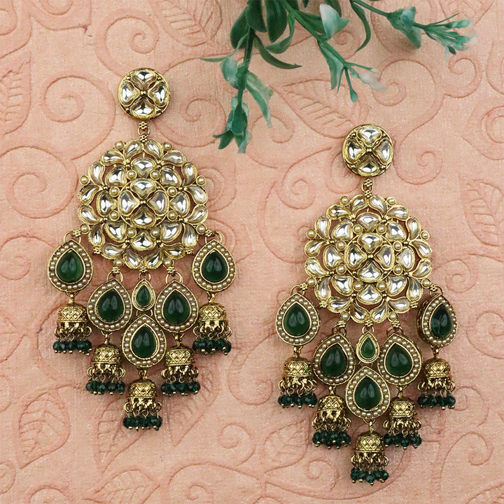 Long Brass Earring P4233