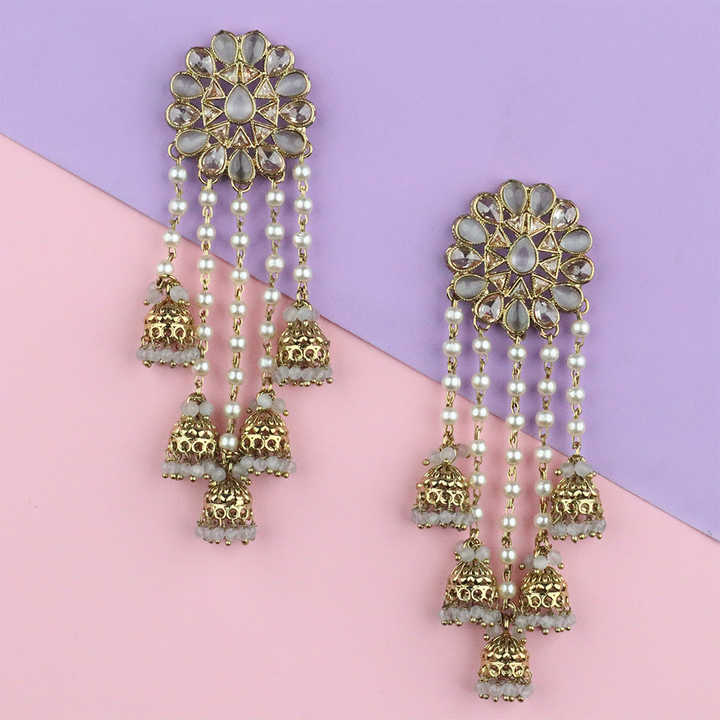 Long Brass Earring P0001