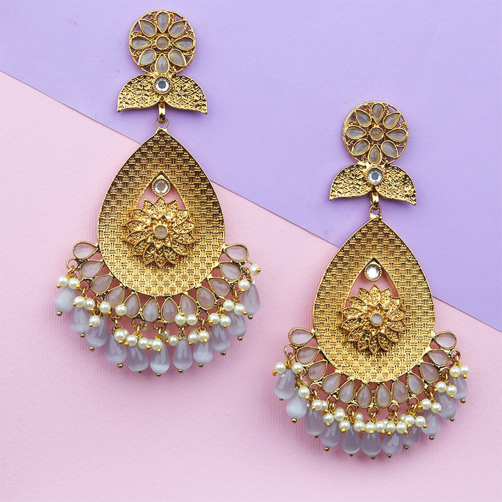 Long Brass Earring P1100