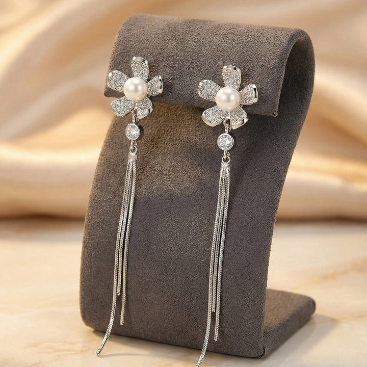 Pearl Flower  Earrings