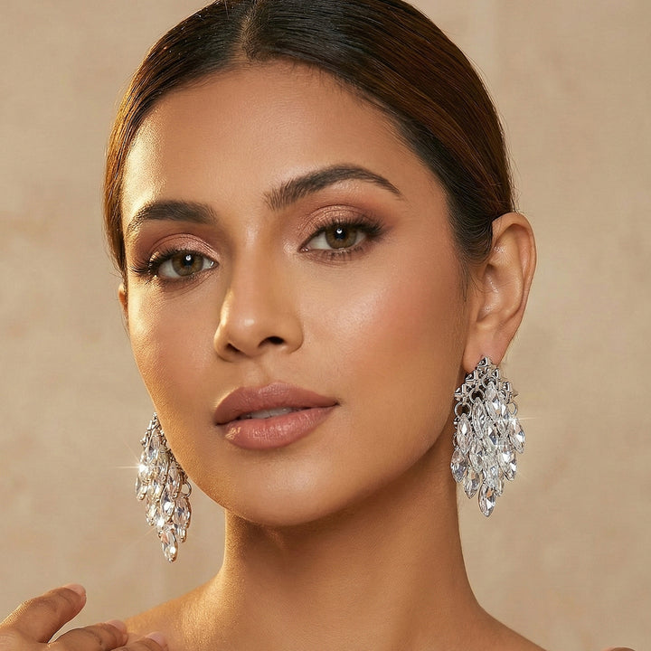 Crystal Chandelier Drop Earrings