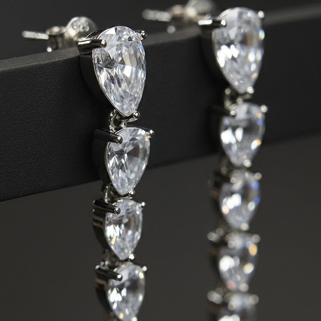 Diamond Nova Drop Earrings