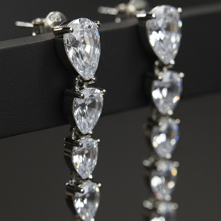Diamond Nova Drop Earrings