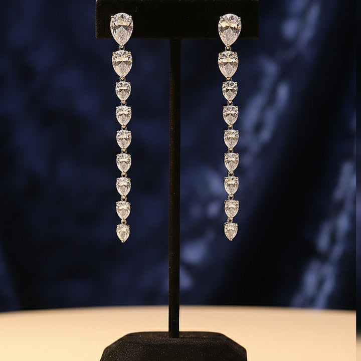 Diamond Nova Drop Earrings