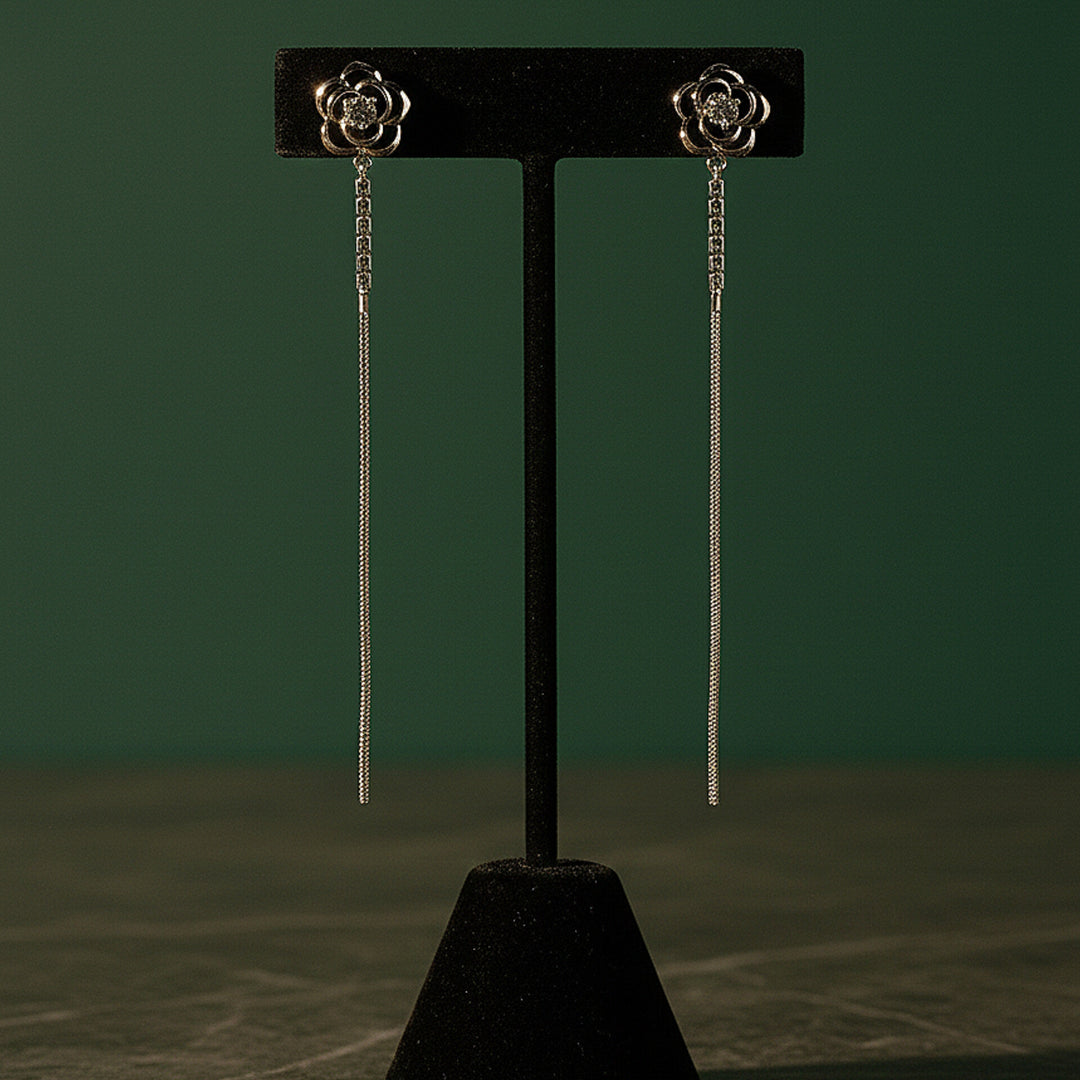 Flower Threader Earring