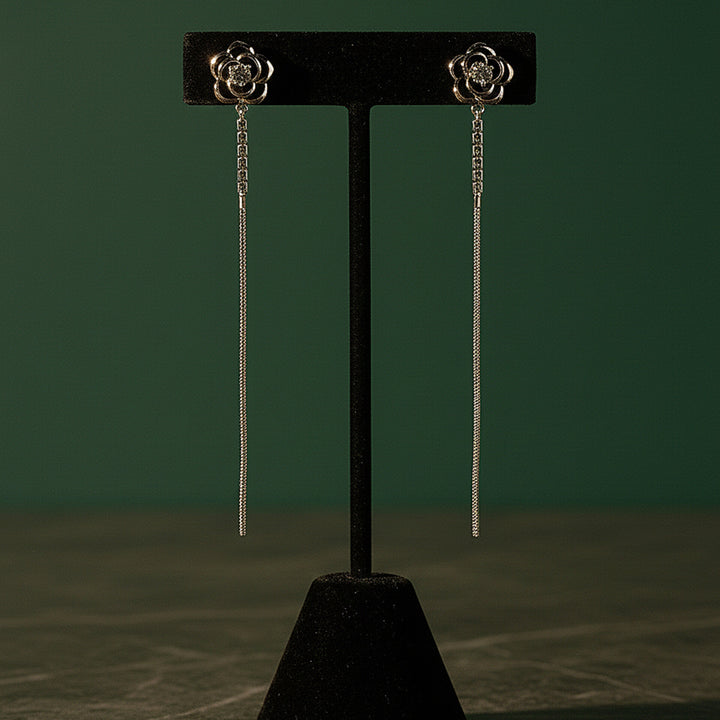 Flower Threader Earring
