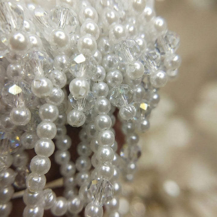 Pearl Tassel Drop Earrings