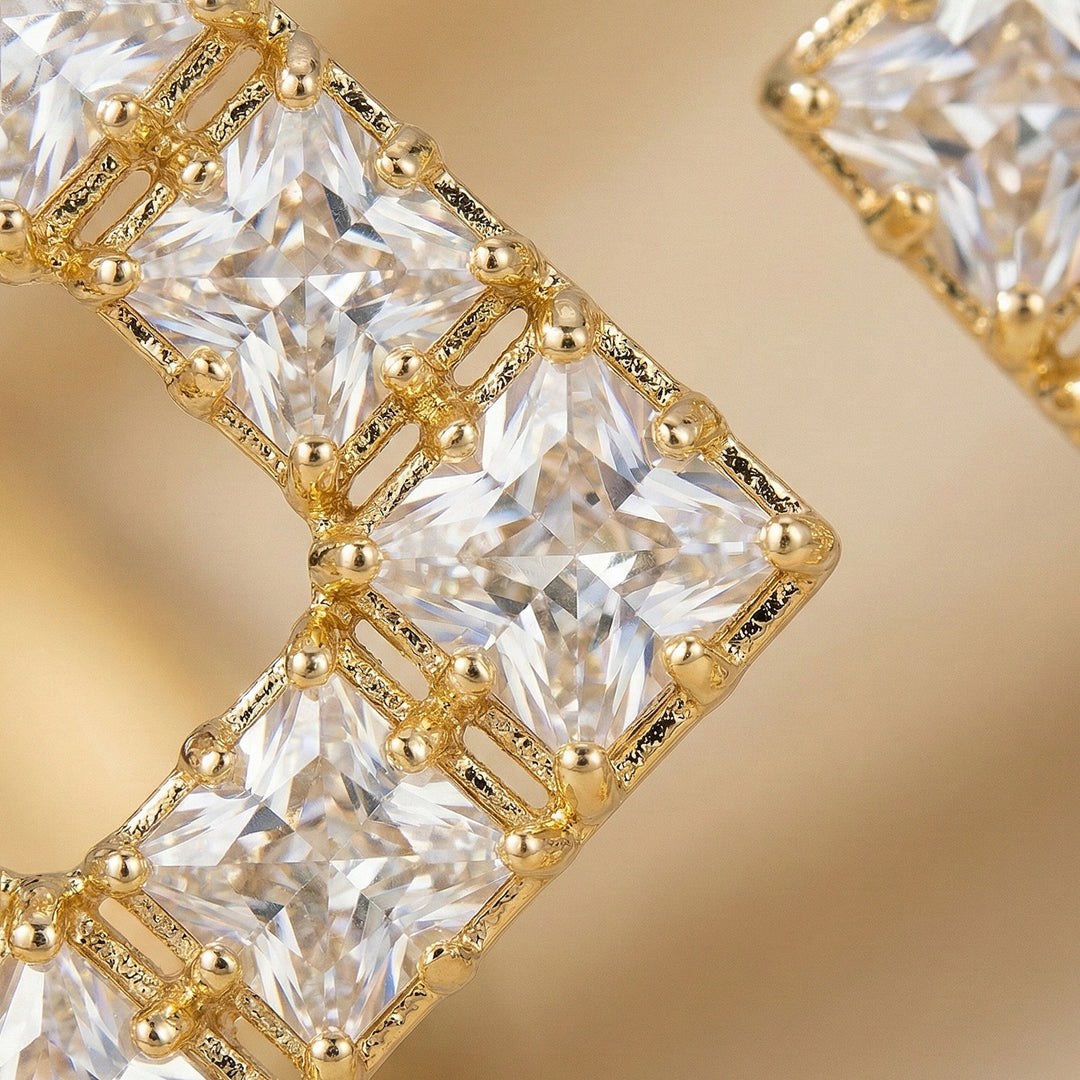 Square Crystal Earrings
