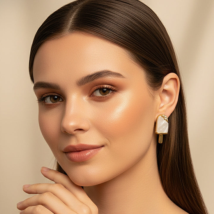 Elegant Imitation Stud Earrings