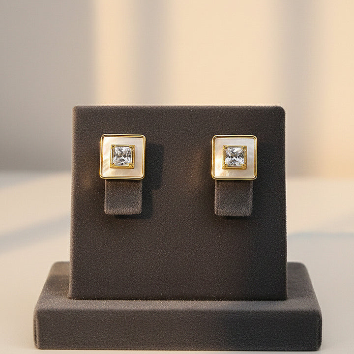 Square Crystal Earrings