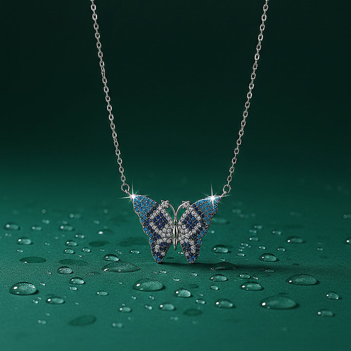 Blue Butterfly Chain Pendant