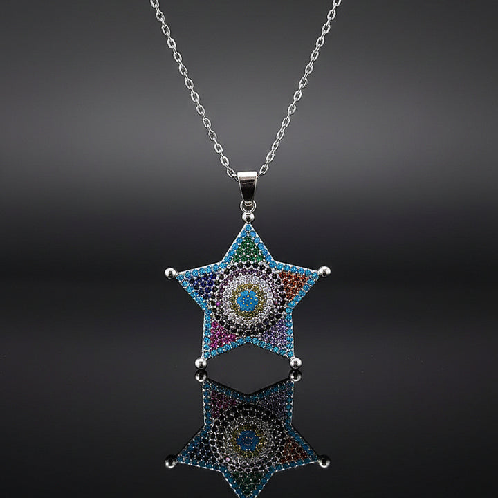 Multicolor Star Chain Pendant