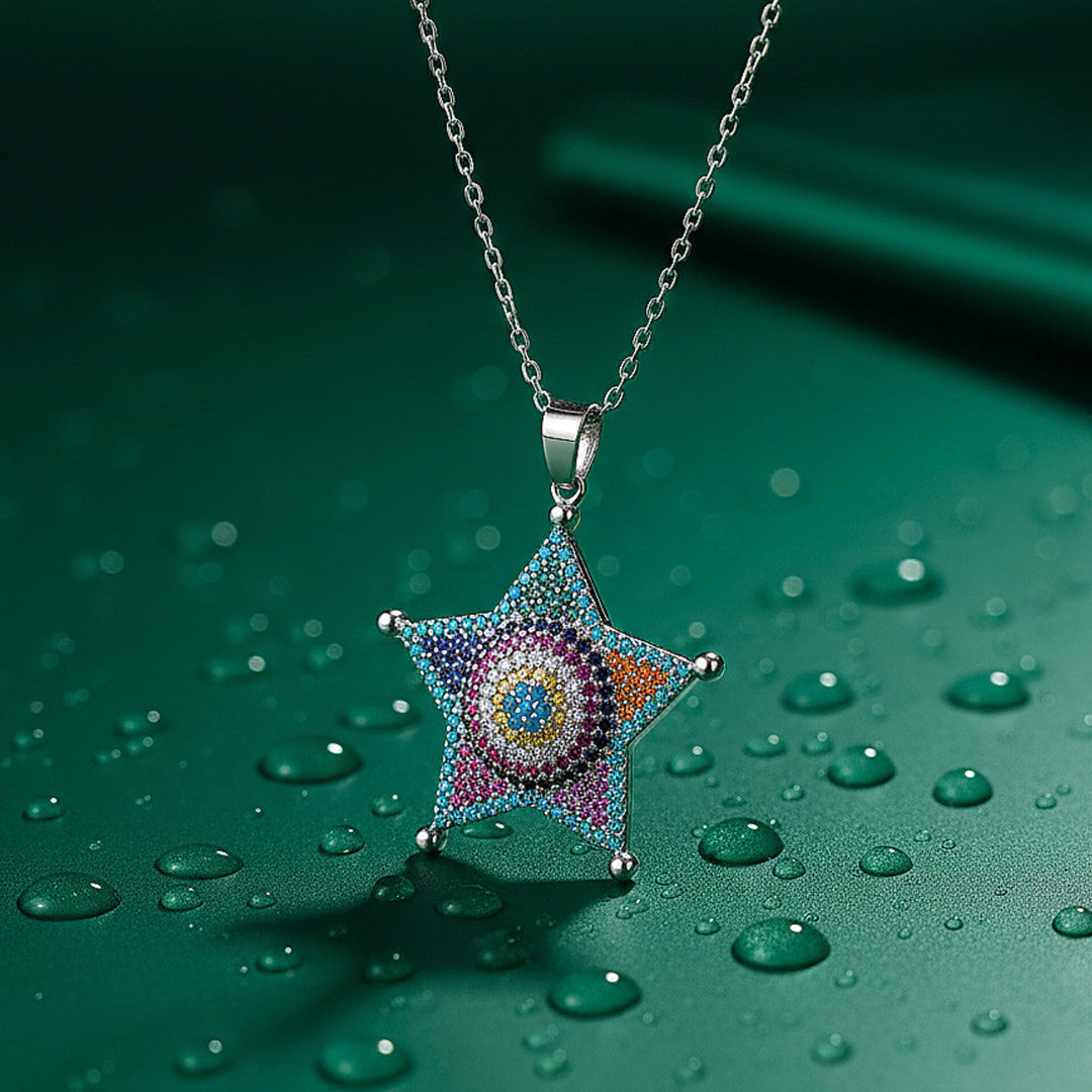 Multicolor Star Chain Pendant