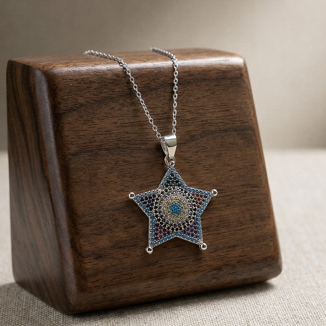 Multicolor Star Chain Pendant