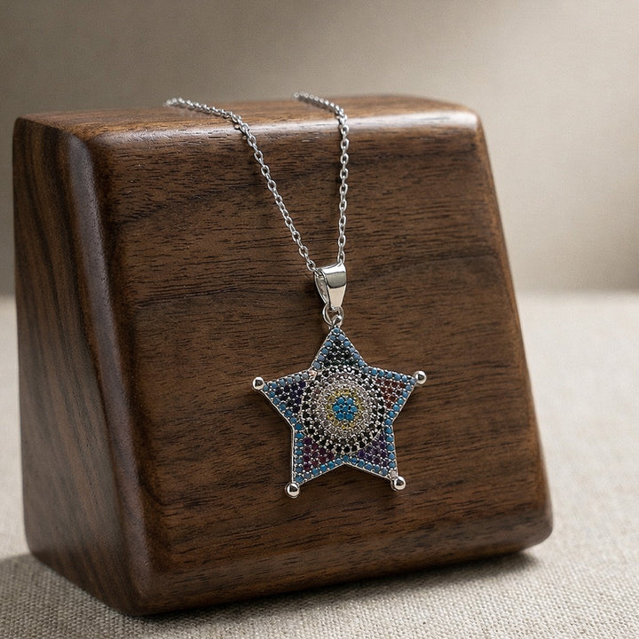 Multicolor Star Chain Pendant