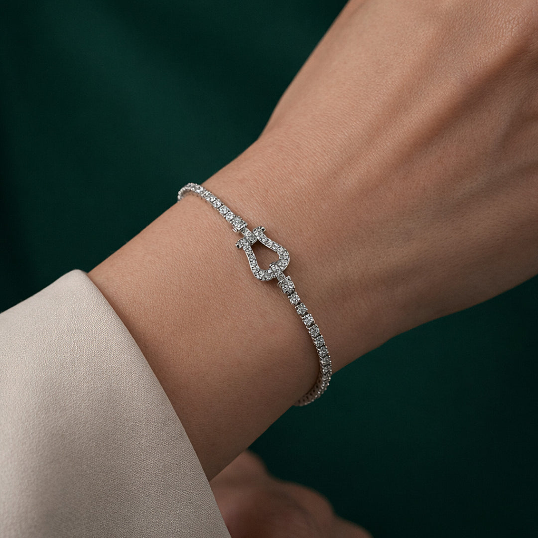Bow Style Tennis Bracelet
