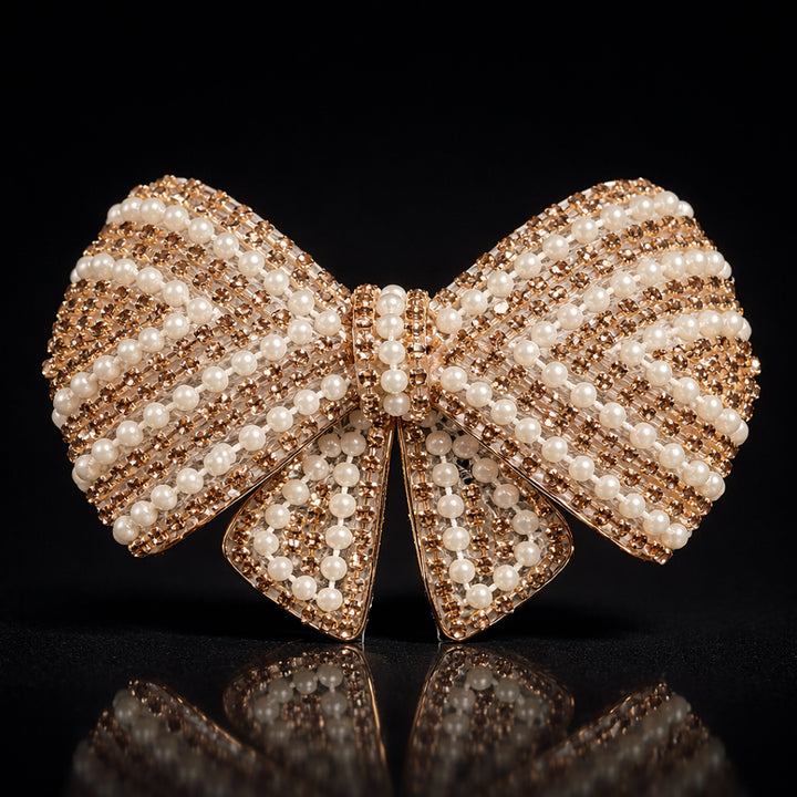 Pearl & Crystal Luxury Hair Bow