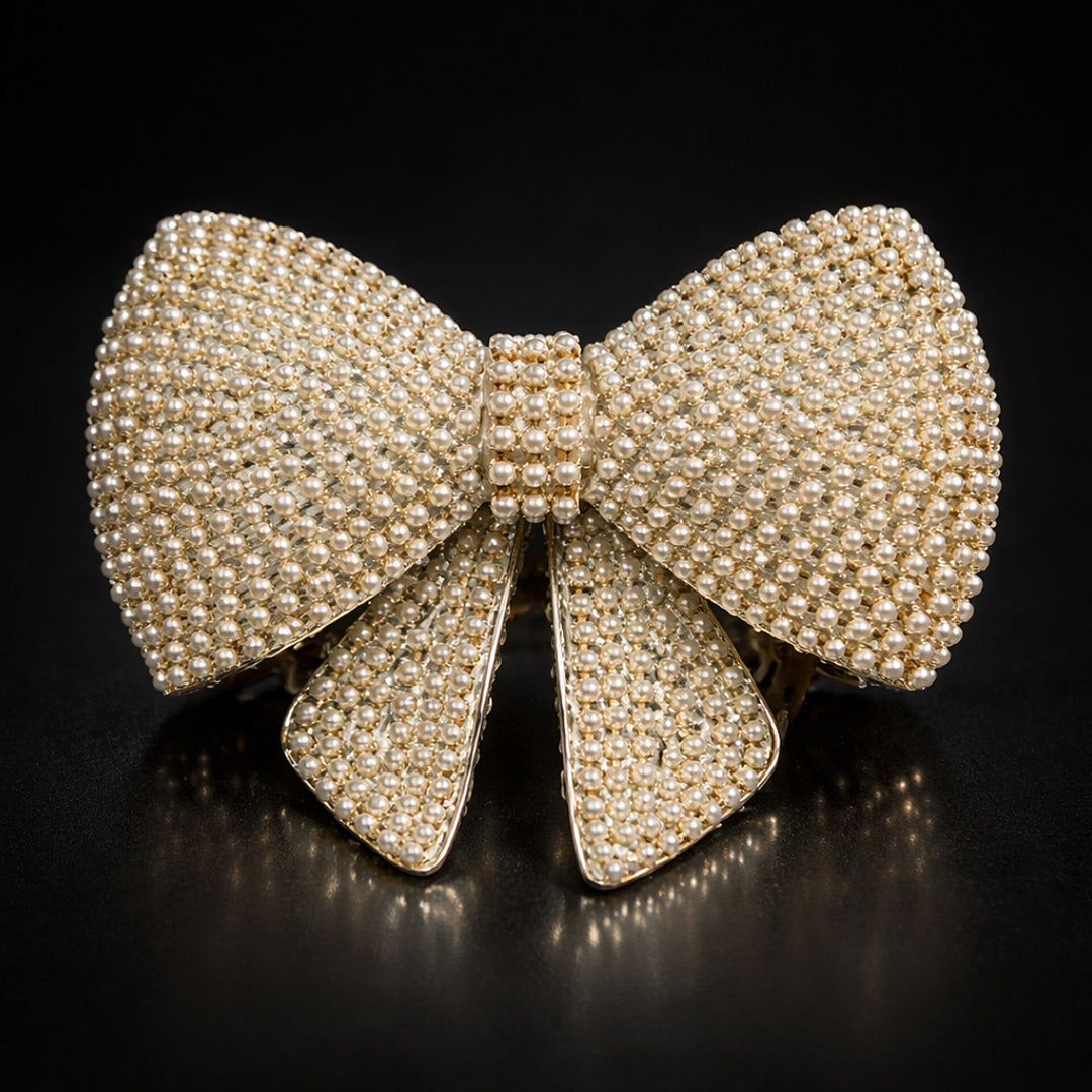 Full Pearl Luxury Hair Bow