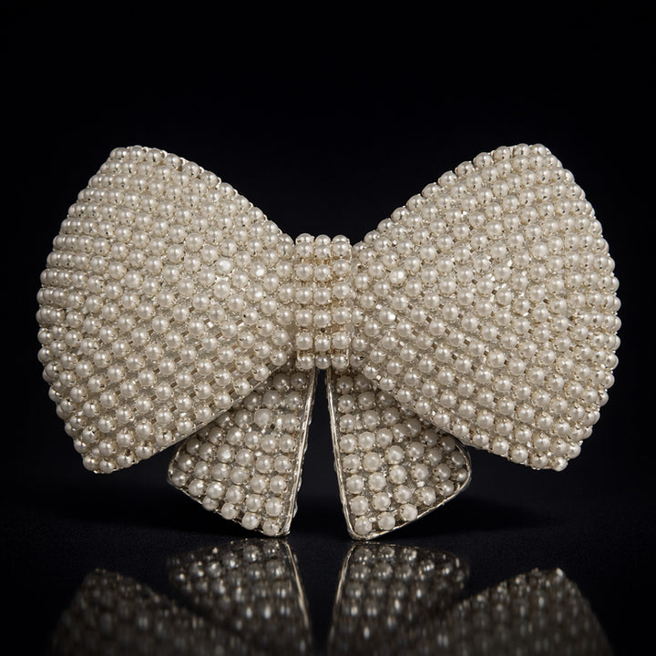 Pearl Bridal Hair Bow