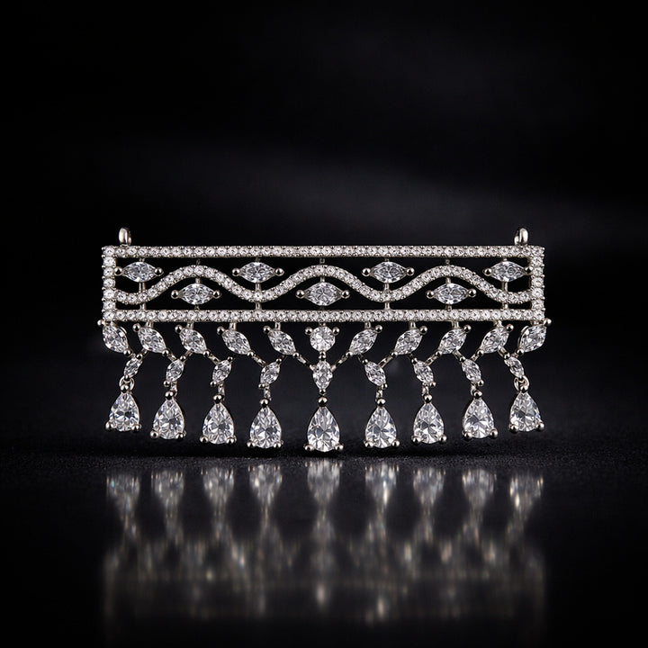 Crystal Drop Mangalsutra Set