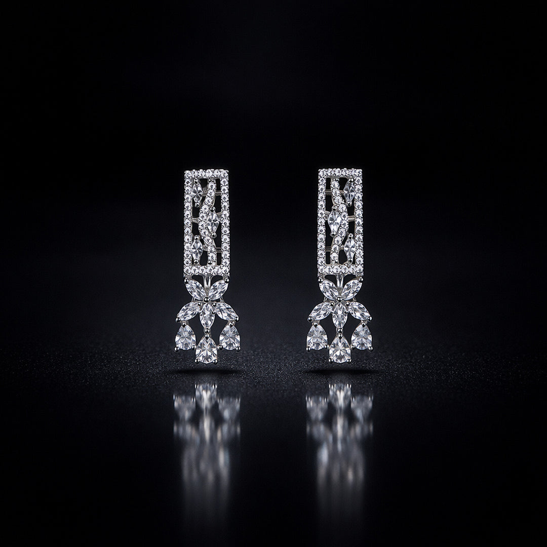 Crystal Drop Mangalsutra Set