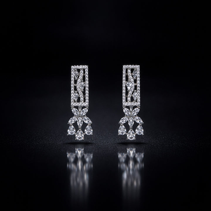 Crystal Drop Mangalsutra Set