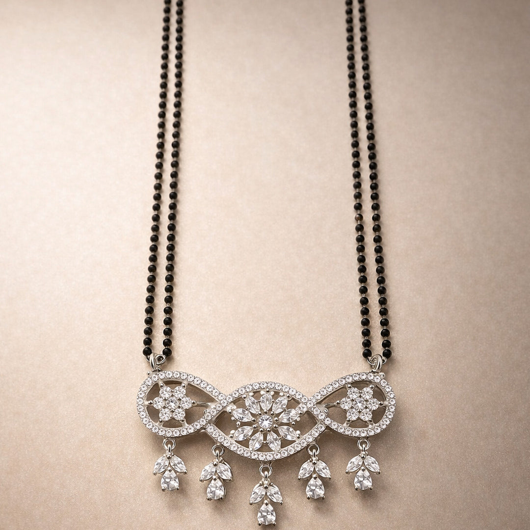 Floral Drop Mangalsutra Set
