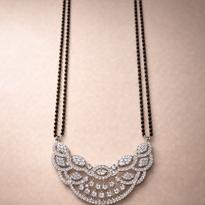 Elegant Leaf Mangalsutra Set