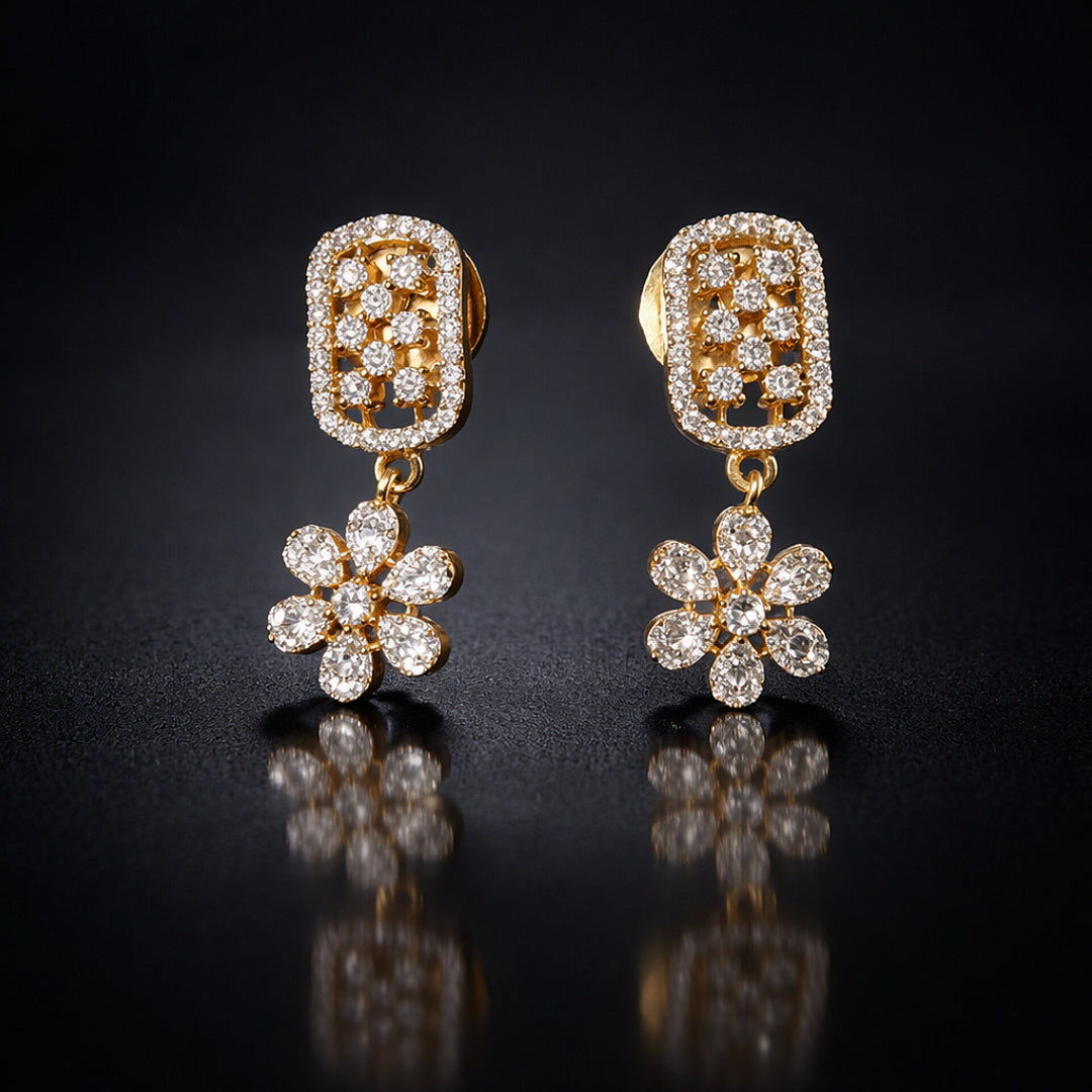 Floral Drop Bar Mangalsutra Set