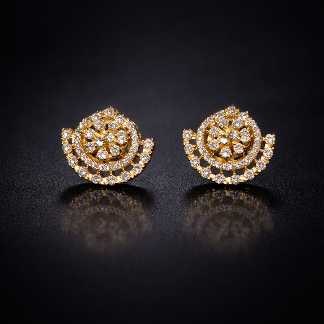 Golden Floral Mangalsutra Set